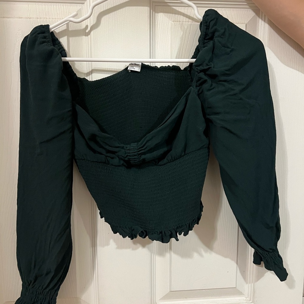 Aritzia Puff Sleeve Crop Top